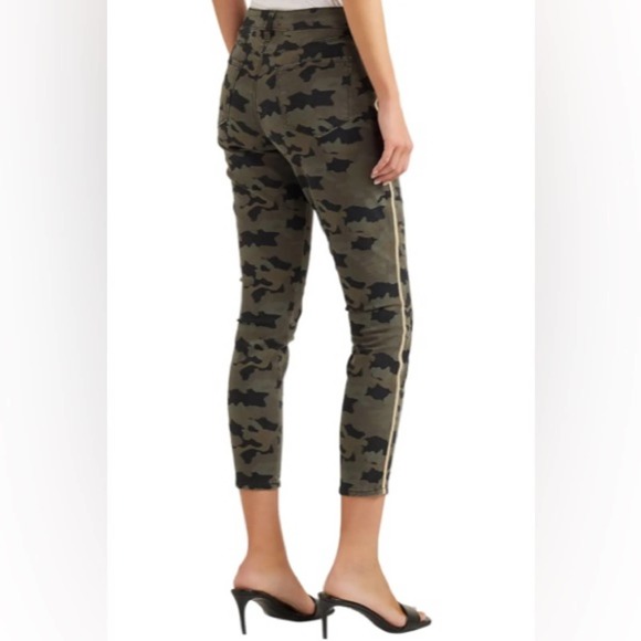 L'AGENCE Margot cropped camouflage-print high-rise skinny jeans Size 23 - Picture 3 of 12